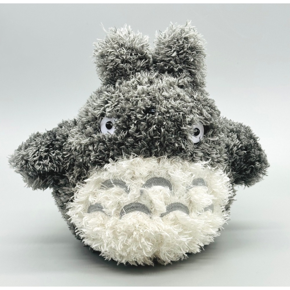 Studio Ghibli My Neighbor Totoro Plush Grey Shaggy‎ Fur Suction Cup 8 Inch